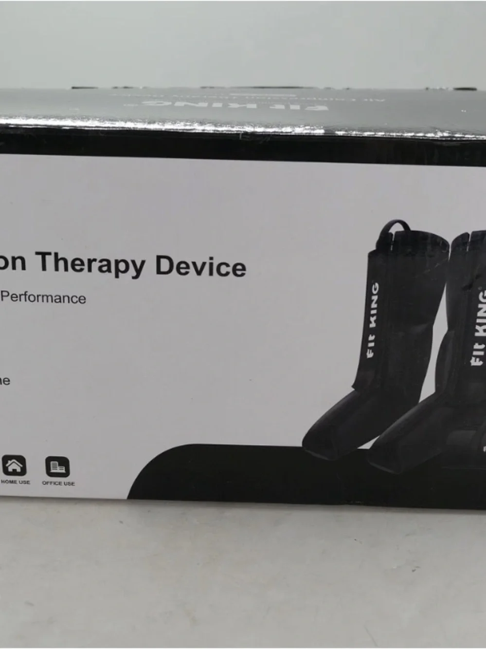 Fit King Air Compression Device FT-068A Leg Foot Circulation Massager Black